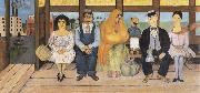 Frida Kahlo The Bus oil